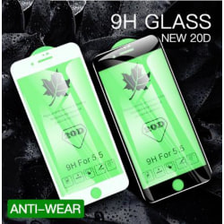 2 st heltäckande härdat glas för iphone 7 plus|vit