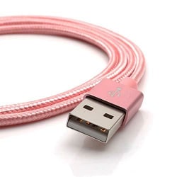 hög kvalitet 2 m iphone rosa kabel Ljusrosa