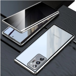 Privacy doubelfodral för Samsung S21 plus silver silver