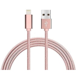 hög kvalitet 1,5 m iphone rosa kabel