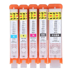 5pcs Ink Cartridge For Pixma Ip7250 Mg6350 Mg5450 Mx925 Mx725 Mg6450 Mg5550 Ix6850 Printers