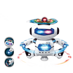 Ny 360 Space Rotating Dance Astronaut Robot RC Music LED