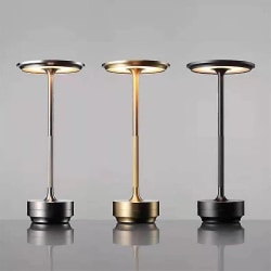 Sladdlös bordslampa Dimbar vattentät metall USB uppladdningsbara bordslampor -1st-WELLNGS Gold