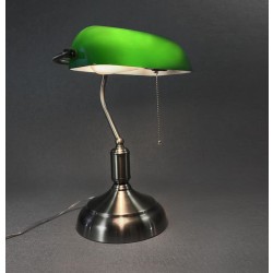 KLASSINEN pöytälamppu "BANKER LAMP",