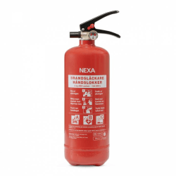 Nexa brandsläckare, 2 Kg ABC-pulver med väggfäste (13402)