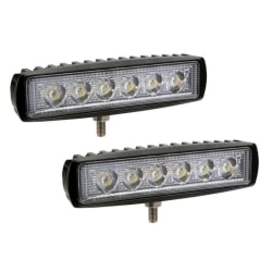2-pack LED-ramp - Arbetsljus, backljus 36W
