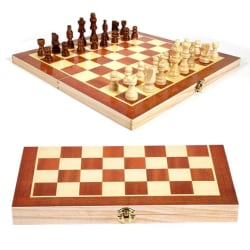 Vikbart Schackspel i trä