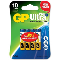 GP Ultra Plus Alkaline AAA batteri, 24AUP/LR03, 4-pack