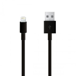 Lightning-kabel till iPhone & iPad, 1 meter, svart