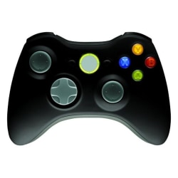 Trådlös handkontroll till Xbox 360 (Svart)