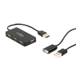 Maxlife Home Office USB 2.0-hub USB - 4x USB 0,15 m + kabel 1,5