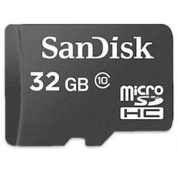 SanDisk microSDHC 32GB, 80MB/s, Klass 10/UHS-I, Bulk