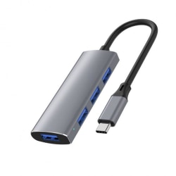USB-C Hubb 4-portar, grå