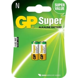 GP Super Alkaline LR1 batteri, 910A, 2-pack