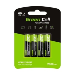 Green Cell Laddbara Ni-MH batterier 4x AA HR6 2000 mAh