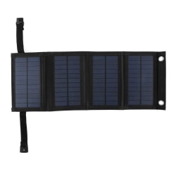 Kraftig solcelle Powerbank / bærbart batteri Svart