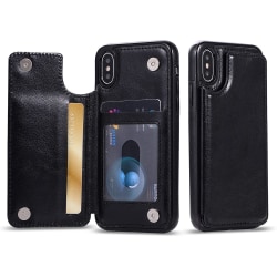 iPhone XR - M-Safe Skal med Plånbok Svart