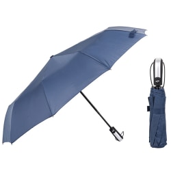 Praktiskt Vind tåligt Automatiskt Paraply Mörkblå