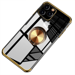 iPhone 11 - Exklusivt Silikonskal med Ringhållare Guld