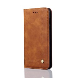Stilsäkert Fodral med Plånbok för Huawei P20 Ljusbrun