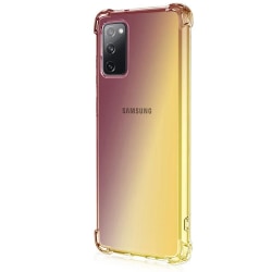 Exklusivt Stötdämpande Skal - Samsung Galaxy A02S Svart/Guld
