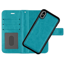 Plånboksfodral med Skalfunktion - iPhone X/XS Turkos