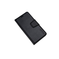 iPhone 6/6S Plus - Stilrent Läderfodral med Plånbok (Diary) Svart