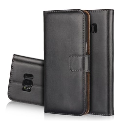 Stilrent plånboksfodral i Läder till Samsung Galaxy S8+ Svart