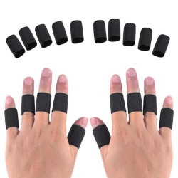 Beskyttende fleksibel fingerstøtte/fingerhylster Svart