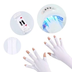 UV Skyddande Fingerlösa Handskar KORT