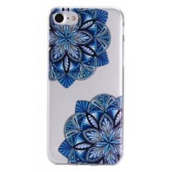 iPhone 7 - Mandala - Blå blomma - Henna mjukskal Blå
