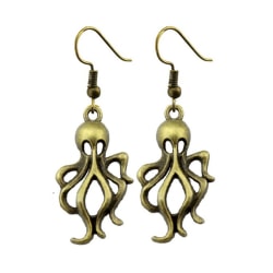 Øreringe - Octopus - Kraken - Bronze Bronze