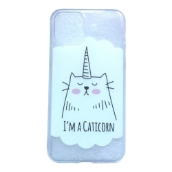 iPhone 11 PRO Caticorn Enhörning Katt Sagoväsen Vit