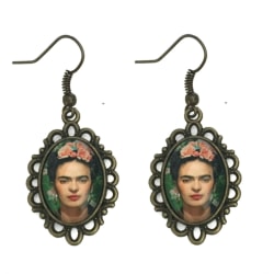 Örhängen Frida Kahlo Brons Feminist Symbol Feminism Ikon multifärg