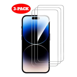 3-Pack - iPhone 15 / 15 Pro näytönsuoja karkaistua lasia