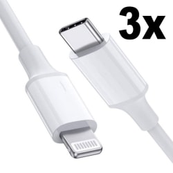 3 - Pack iPhone Laddare USB-C - Kabel / Sladd