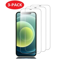 3-Pack - iPhone 12 mini - Extra Stark Härdat Glas Skärmskydd iPhone 12 mini