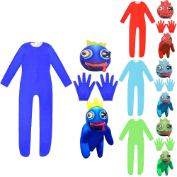 Kids Rainbow Friends Costume Boys Cosplay Bodysuit Set red 140(135-145CM) red 140(135-145CM)