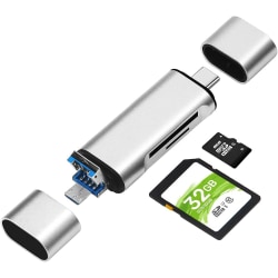 Kortläsare med USB C MicroUSB OTG 3 i 1