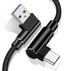 USB C-kabel - 90 graders vinklad kontakt