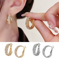 Magnetiska lymfatiska kvinnor Mode örhängen viktminskning örhängen gold