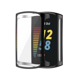 Electroplate TPU Skärmskydd för Fitbit Charge 5 - Svart Svart