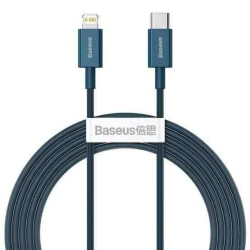 Baseus Superior Fast Charge USB-C till Lightning Kabel, 20W, 2m Blå