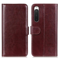 Crazy Horse Sony Xperia 10 IV fodral - Brun Brown