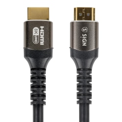 SiGN Premium HDMI 2.1 Kabel 8K, 1m - Svart Black