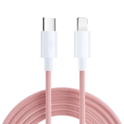 SiGN Boost USB-C till Lightning Kabel 20W 2m - Rosa Pink