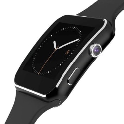 X6 Smartwatch med Kamera - Svart Svart