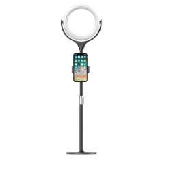 TikTok Ring Light Selfie-lampa på fot - Svart Svart