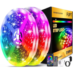 20m RGB LED-list / Ljusslinga / Bluetooth app control, music