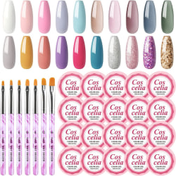 20 Colours, UV Nail Gel Gel Set for Nails, for Nail Styling for Nail Styling